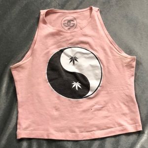 Growing gardensMarijuana ying yang crop top